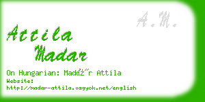 attila madar business card